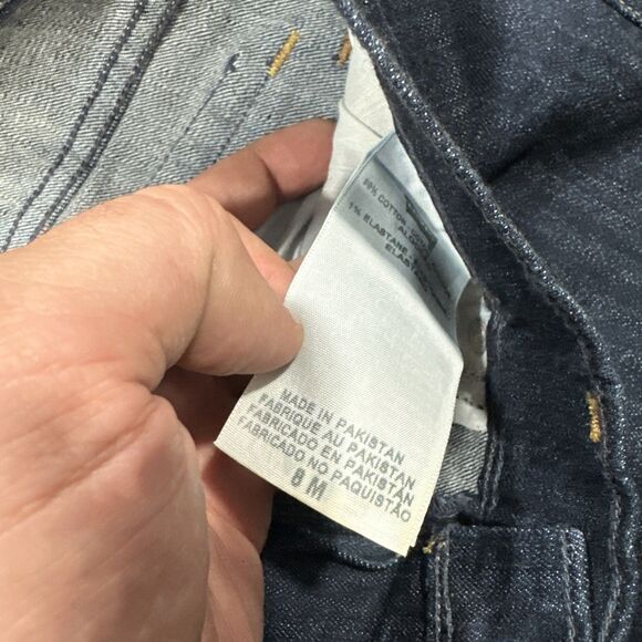 Levi's 515 Bootcut Jeans Dark Wash Denim Flap Pockets Women’s Size 8 - Picture 4 of 6